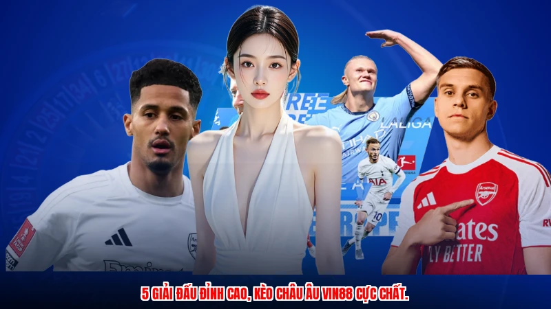 5 giải đấu đỉnh cao, kèo châu Âu VIN88 cực chất.