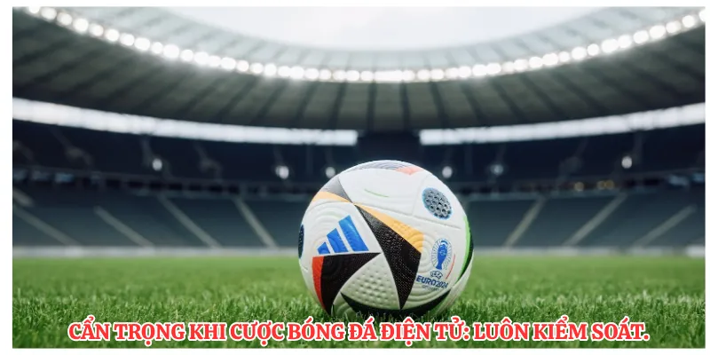 Cẩn trọng khi cược bóng đá điện tử: Luôn kiểm soát.