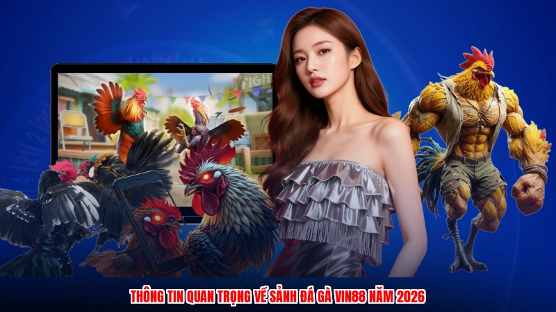 Thông tin quan trọng về sảnh đá gà VIN88 năm 2026