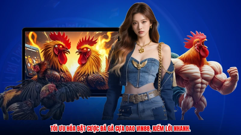 Tối ưu hóa đặt cược đá gà cựa dao VIN88, kiếm lời nhanh.