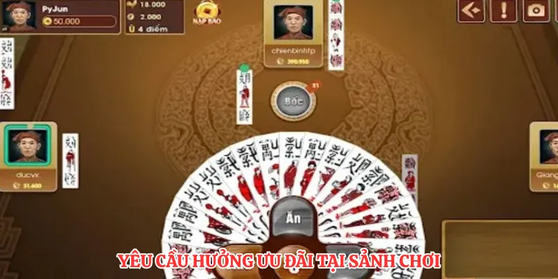 Yêu cầu hưởng ưu đãi tại sảnh chơi